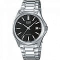 Casio Casio Collection MTP-1183A-1ADF (MTP-1183A-1A)  MTP-1183A-1A кварцевые мужские часы черный циферблат, браслет нержавеющая сталь — вид спереди