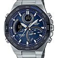Casio Casio Edifice ECB-950DB-2ADF (ECB-950DB-2A) ECB ECB-950DB-2A кварцевые мужские часы синий циферблат, браслет нержавеющая сталь — вид спереди