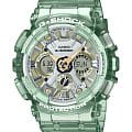 Casio Casio G-Shock GMA-S120GS-3ADR (GMA-S120GS-3A)  GMA-S120GS-3A электронные женские часы зеленый циферблат, браслет пластик — вид спереди