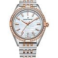 Jacques Philippe Jacques Philippe Radiante JPQLS687388RG  JPQLS687388RG кварцевые женские часы перламутровый циферблат, браслет нержавеющая сталь с pvd-покрытием — вид спереди