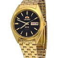 Orient Orient AB00008B (FAB00008B)  FAB00008B механические мужские часы черный циферблат, браслет  — вид спереди