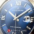 Jacques Philippe Jacques Philippe Infinitum JPQGS338337V2 кварцевые мужские часы часы крупный план синий циферблата