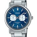 Casio Casio Collection MTP-E335D-2E1  MTP-E335D-2E1 кварцевые мужские часы синий циферблат, браслет нержавеющая сталь — вид спереди