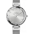 Jacques Lemans Jacques Lemans Design Collection 1-2139B  1-2139B кварцевые женские часы серебристый циферблат, браслет нержавеющая сталь — вид спереди