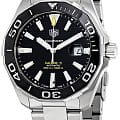 TAG Heuer TAG Heuer Aquaracer Calibre 5 Automatic WAY201A.BA0927, aquaracer швейцария мужские часы на браслете нержавеющая сталь боковой вид