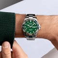 Mido Mido Ocean Star 200c M042.430.11.091.00 механические мужские часы часы крупный план зеленый циферблата