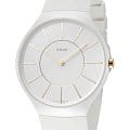 Rado Rado True Thinline R27957109  R27957109 кварцевые мужские часы белый циферблат, браслет каучук — вид спереди