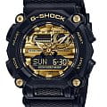Casio Casio G-Shock GA-900AG-1A GA GA-900AG-1AER электронные мужские часы золотой циферблат, браслет полимер — вид спереди