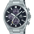 Casio Casio Edifice EQS-950D-1AVUDF EQS EQS-950D-1AVUDF кварцевые мужские часы черный циферблат, браслет нержавеющая сталь — вид спереди