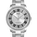 Mido Mido Baroncelli M010.408.11.033.09  M0104081103309 механические мужские часы  циферблат, браслет нержавеющая сталь — вид спереди