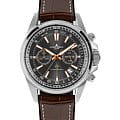 Jacques Lemans Jacques Lemans Liverpool 1-2117W  1-2117W кварцевые мужские часы серый циферблат, браслет кожа + силикон — вид спереди