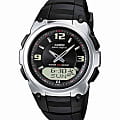 Casio CASIO WAVE CEPTOR WVA-109HE-1B  WVA-109HE-1B кварцевые мужские часы серый циферблат, браслет пластик — вид спереди