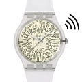 Swatch Swatch New Gent Biosourced Swatch Pay! SO29Z146-5300  SO29Z146-5300 кварцевые мужские часы  бежевый циферблат, браслет силикон — вид спереди