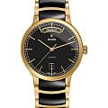 Rado Rado Centrix Automatic R30157162 Automatic R30157162 механические мужские часы черный циферблат, браслет сталь + pvd + керамика — вид спереди