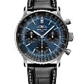 Breitling Breitling Navitimer B01 Chronograph 41 AB0139241C1P1  AB0139241C1P1 механические мужские часы синий циферблат, браслет кожаный — вид спереди