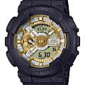 Casio Casio G-Shock GA-110CD-1A9DR (GA-110CD-1A9) GA-110 GA-110CD-1A9DR электронные мужские часы зеленый циферблат, браслет пластик — вид спереди