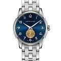 Hamilton Hamilton Jazzmaster Thinline Small Second Quartz H38411140  H38411140 кварцевые мужские часы серебристый циферблат, браслет нержавеющая сталь — вид спереди